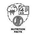 Nutrition Facts Vector Concept Black Illustrations Royalty Free Stock Photo