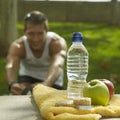 Nutrition and hydration after sport Royalty Free Stock Photo
