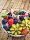 Nutrition Mixed Berries / Fruits Bowl Royalty Free Stock Photo