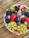 Nutrition Mixed Berries / Fruits Bowl Royalty Free Stock Photo