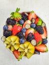 Nutrition Mixed Berries / Fruits Bowl Royalty Free Stock Photo