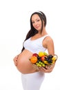 Nutrition of pregnant women. Vitamin fruit basket.