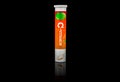 Nutritional supplement. A tube package of vitamin C effervescent tablets.