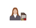 Nutritionist, dietician, occupation icon. Vector illustration.