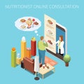 Nutritionist Isometric Composition