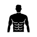 Bodybuilding Line Vector Icon which can easily modify