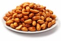 Nutritious Salted roasted peanuts. Generate Ai Royalty Free Stock Photo
