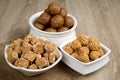 Nutritious Tilgul Laddu a special food for makar sankranti Royalty Free Stock Photo