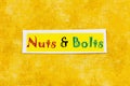 Nuts bolts basics tool industry equipment repair education experience learning