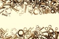 Nuts and bolts Royalty Free Stock Photo