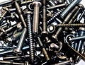 Nuts bolts screws and washers Royalty Free Stock Photo