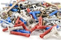 Nuts bolts and screws Royalty Free Stock Photo