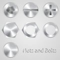 Nuts and bolts Royalty Free Stock Photo