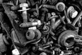 Nuts, bolts & washers Royalty Free Stock Photo