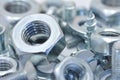 Nuts, bolts and washers Royalty Free Stock Photo