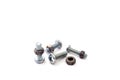Nuts and bolts on a white background Royalty Free Stock Photo