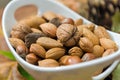 Nuts in a bowl Royalty Free Stock Photo