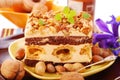 Nuts cake Royalty Free Stock Photo