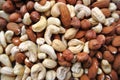 Nuts: cashews, almonds and hazelnuts