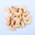 Nuts cashews isolated on white background. Selective focus. Royalty Free Stock Photo