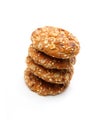 Nuts Cookies Studio quality white background Royalty Free Stock Photo