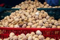 Nuts at the farmer`s market Royalty Free Stock Photo