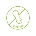 Nuts free food icon