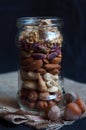 Nuts in jar