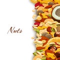 Nuts Mix Background Royalty Free Stock Photo