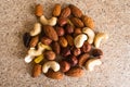 Nuts mix for a healthy diet Royalty Free Stock Photo