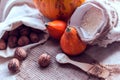 Nuts, pumpkins and flour