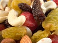 Nuts and raisins Royalty Free Stock Photo