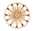 Nuts and seeds circle shape Royalty Free Stock Photo