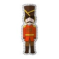 Nutscraker soldier isolated icon