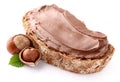 Nutty chocolate cream Royalty Free Stock Photo