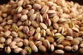 Nutty elegance a top view of pistachios on a table