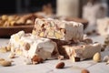 Nutty nougat food. Generate Ai