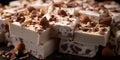 Nutty and sweet torrone nougat, made with almond and honey