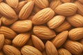 Nutty texture Macro view of almonds, detailed and enticing Royalty Free Stock Photo