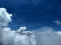 Nuture beautiful blue sky and white cloud background.