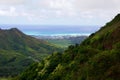 Valley view Oahu Pali Mountains Royalty Free Stock Photo