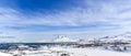 Nuuk fjord snow panorama