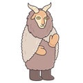 Nuuttipukki goat character for Saint Knut`s Day Royalty Free Stock Photo