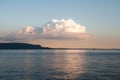 Nuvola sul lago. Cloud over the lake Royalty Free Stock Photo
