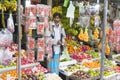 Nuwara Eliya, Sri Lanka: 03/20/2019: Traditional fruit and veg shop with variety of fruits on display