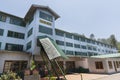 Nuwara, Sri Lanka: 03/20/2019: Glen Loch tea plantation factory - exterior facade