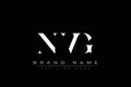 NVG abstract letter logo design Royalty Free Stock Photo