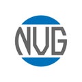 NVG letter logo design on white background. NVG creative initials circle logo concept. NVG letter design Royalty Free Stock Photo