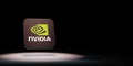 Nvidia App Icon Spotlighted on Black Background