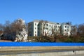 view of an abandoned building Minsk from Zybitskaya street